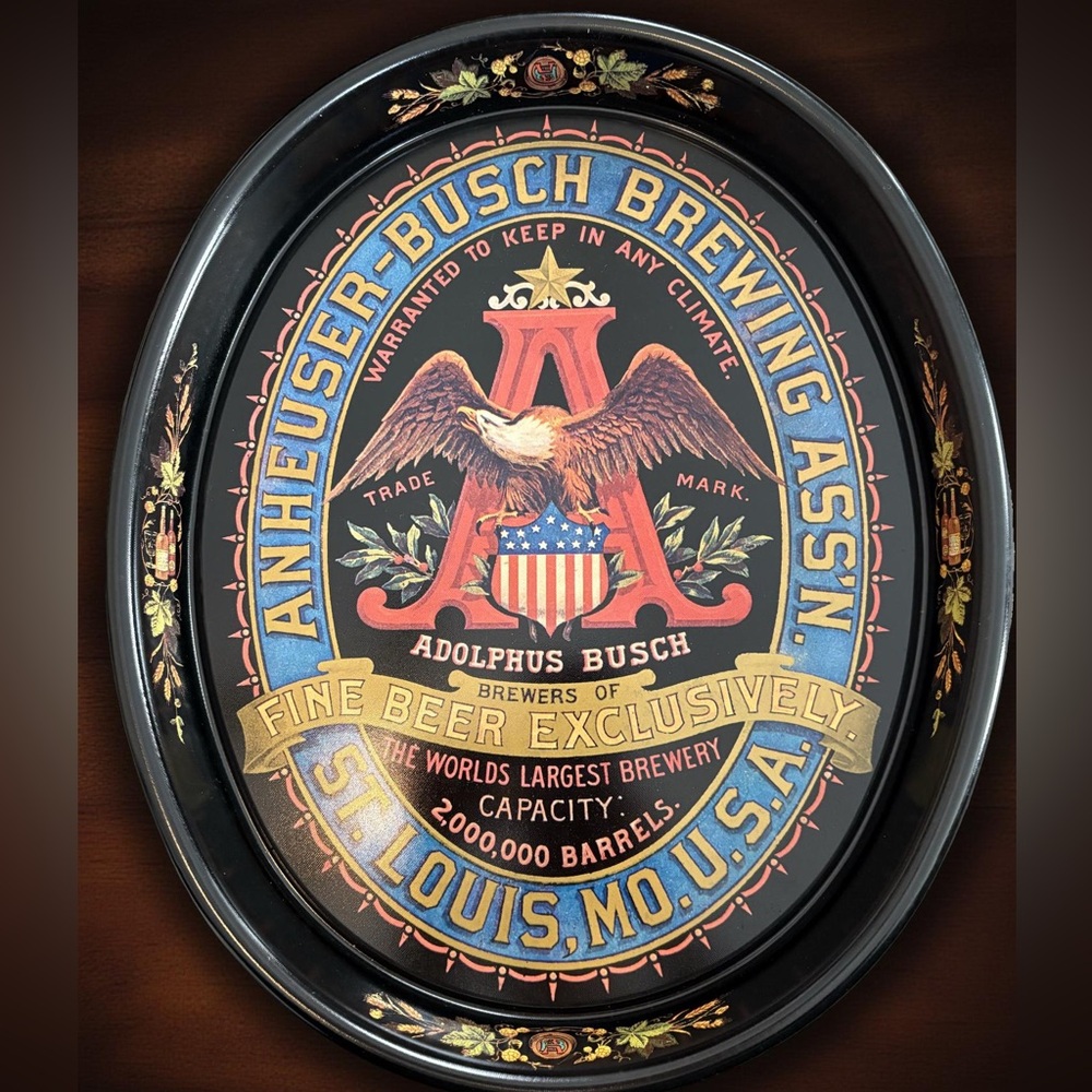 Anheuser-Busch Decorative Beer Tray